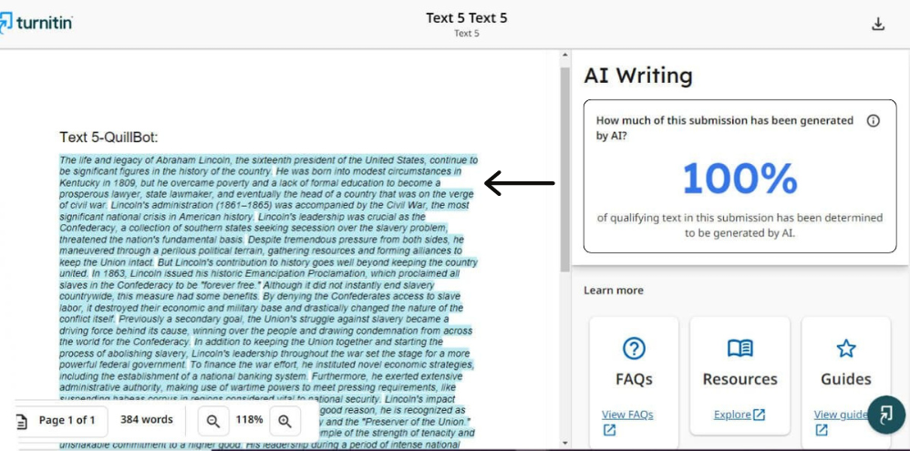 ai writing detection new