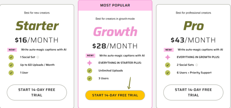 Planoly pricing.