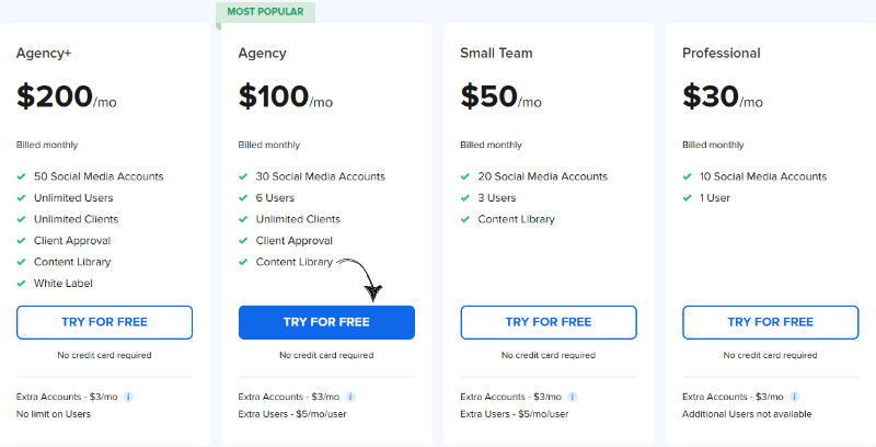 Socialpilot pricing.